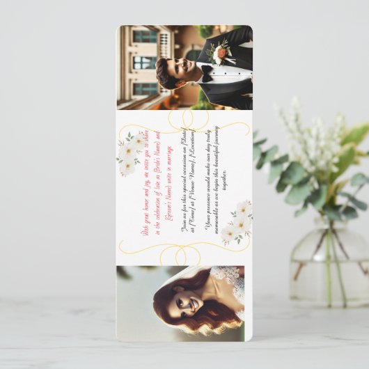 invitation de mariage (Debout devant)