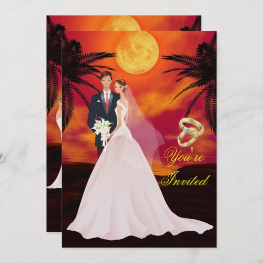 Invitation de mariage (Devant / Derrière)