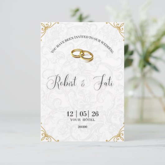 Invitation de mariage (Debout devant)