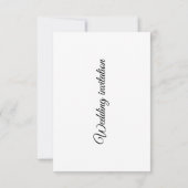 Invitation de mariage (Dos)