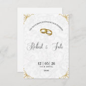 Invitation de mariage (Devant / Derrière)