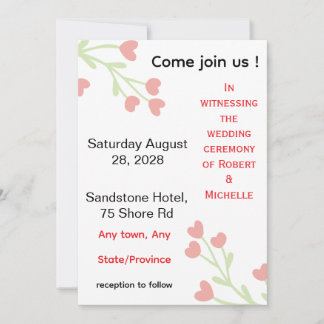 Invitation de mariage