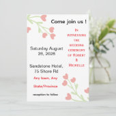 Invitation de mariage (Debout devant)