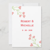 Invitation de mariage (Dos)