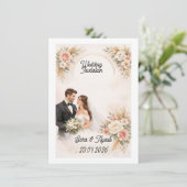 Invitation de mariage (Debout devant)