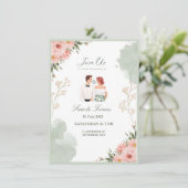 Invitation de mariage (Debout devant)