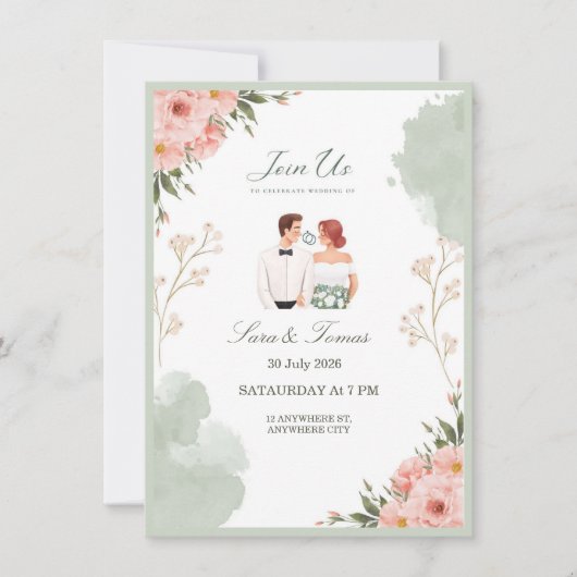 Invitation de mariage (Devant)
