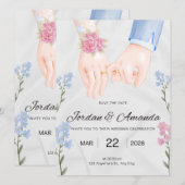Invitation de mariage (Devant / Derrière)