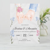 Invitation de mariage (Debout devant)