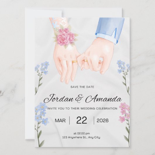 Invitation de mariage (Devant)