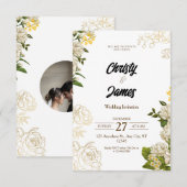 Invitation de mariage (Devant / Derrière)