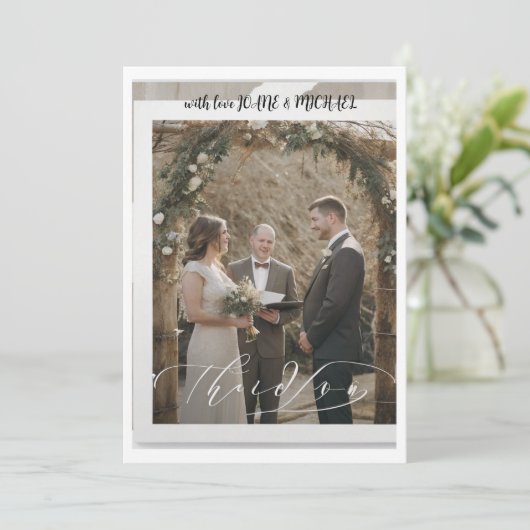 invitation de mariage (Debout devant)