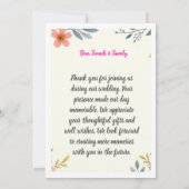 invitation de mariage (Dos)