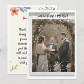 invitation de mariage (Devant / Derrière)