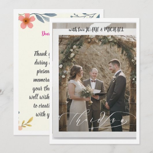 invitation de mariage (Devant / Derrière)