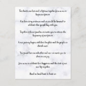 Invitation de mariage (Dos)
