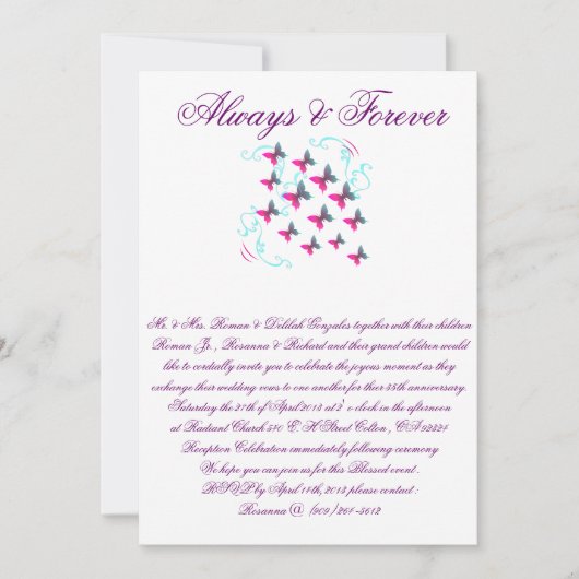 Invitation de mariage (Devant)