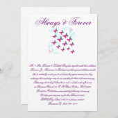 Invitation de mariage (Devant / Derrière)