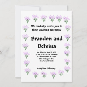 Invitation de mariage
