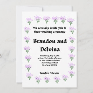 Invitation de mariage