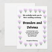 Invitation de mariage (Devant / Derrière)