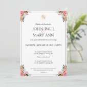 Invitation de mariage 1 Corinthiens 13:4 (Debout devant)