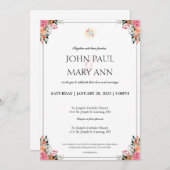 Invitation de mariage 1 Corinthiens 13:4 (Devant / Derrière)