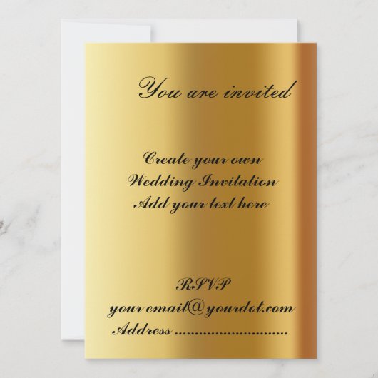 Invitation de mariage 2 (Devant)