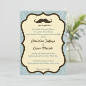 Invitation de mariage 5x7 Je Dois Vous Poser une Q (Debout devant)