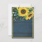 Invitation de mariage à budget limité Tournesols d (Devant)