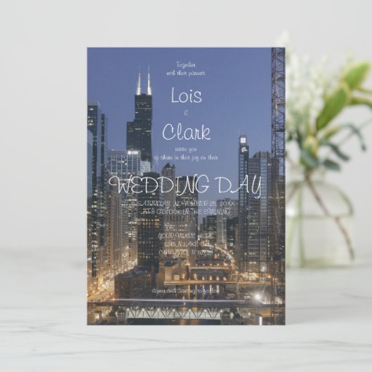 Invitation de mariage à Chicago (Debout devant)