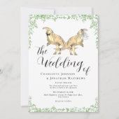 Invitation de mariage à code QR sur le thème des d (Devant)