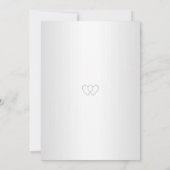 Invitation de mariage à conserver pour le jour J a (Dos)