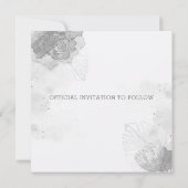 Invitation de mariage à conserver Protea et plante (Dos)