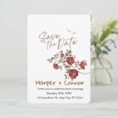 Invitation de mariage à croquer Enregistrez la dat (Debout devant)