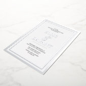 Invitation de mariage à feuille d'argent ultra mod (Rotation)