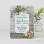 Invitation de mariage à la fleur de Protea - Strel (Debout devant)