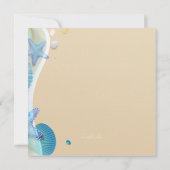 Invitation de mariage à la plage (Dos)
