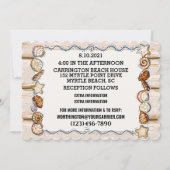 Invitation de mariage à la plage (Dos)