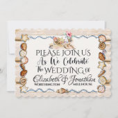 Invitation de mariage à la plage (Devant)