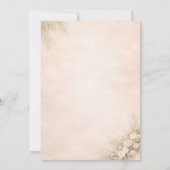 Invitation de mariage à la plage de Punta Cana | M (Dos)