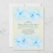 invitation de mariage à la plage turquoise avec hi (Devant)