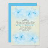 invitation de mariage à la plage turquoise avec hi (Devant / Derrière)