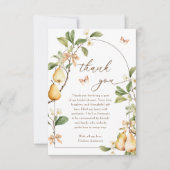 Invitation de mariage à la poire parfaite aquarell (Devant)