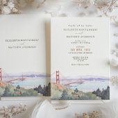 Invitation de mariage à la porte de San Francisco