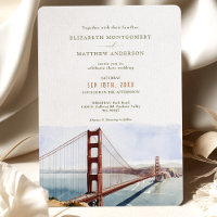 Invitation de mariage à la porte de San Francisco