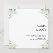 Invitation de mariage à la verdure d'eucalyptus (Devant)