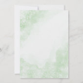invitation de mariage à l'aquarelle blanche (Dos)
