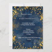 Invitation de mariage à l'aquarelle de l'avocat da (Dos)