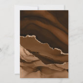 Invitation de mariage à l'aquarelle en agate Deser (Dos)